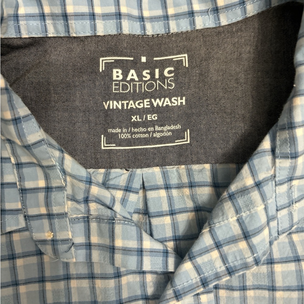 Three Men’s Basic Edition Button Up Xl - image 8